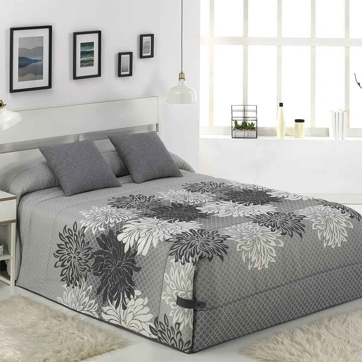 Lanovenanube Conforter Dalia - Cama 90 cm - Color Gris