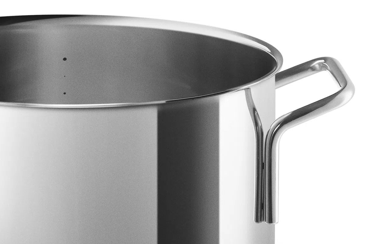 Eva Trio - Olla de acero inoxidable (2,2 l, 16 cm), perfecta para tareas medianas como cocinar pasta y arroz o preparar salsas y pequeñas porciones de sopa, acero pulido