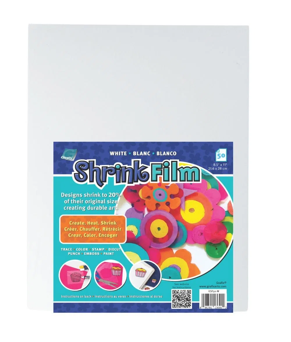 Grafix ksf50-w 8 – 1/2-inch por 11 Pulgadas Shrink Film