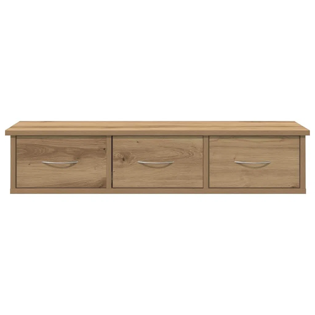 Genérico Armario de Pared Madera ingeniería Roble Artisan 88x26x18,5 cm,Mobiliario,Estanterías,Estantes y estanterías,855861
