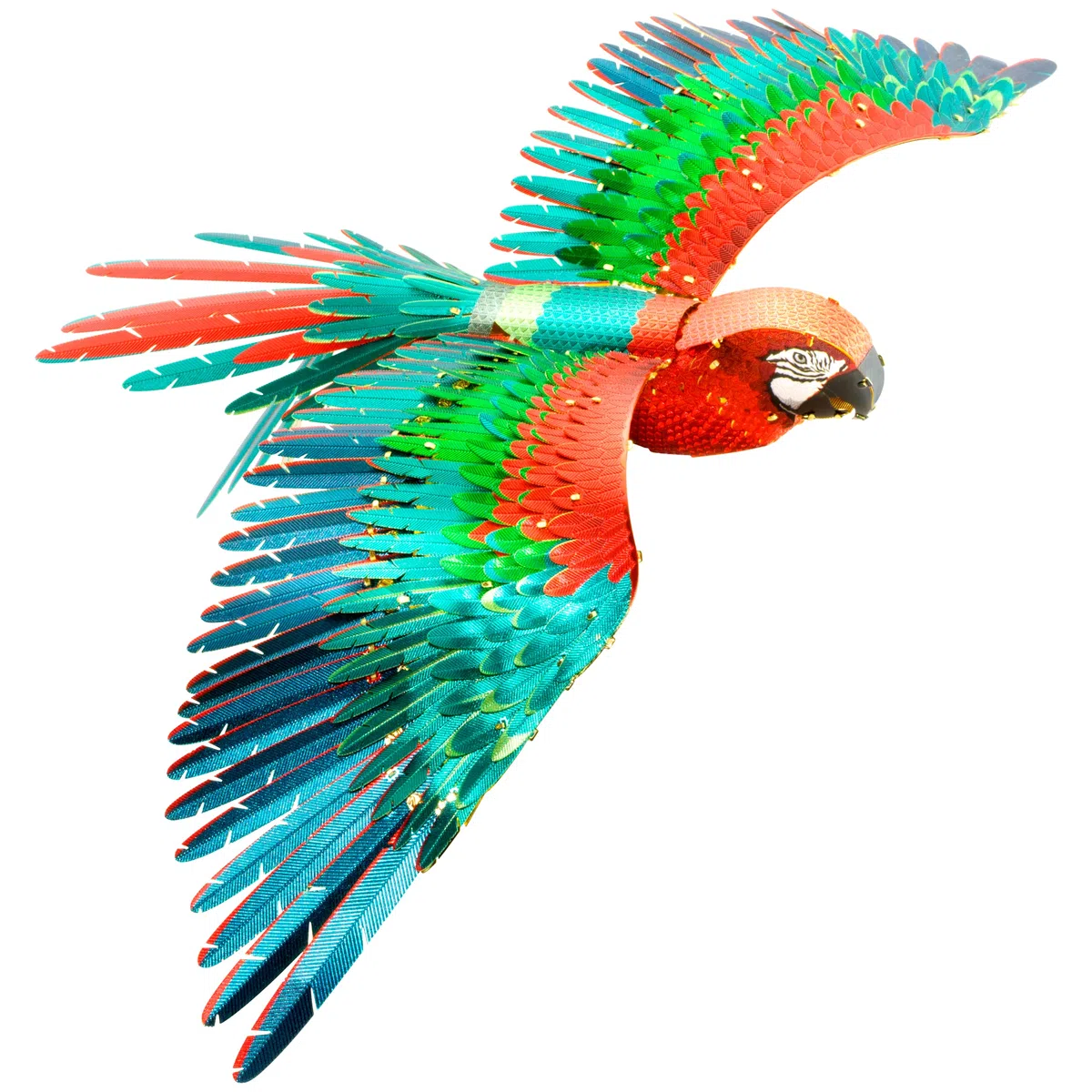 Fascinations Metal Earth Premium Series Jubilee Guacamayo Parrot Kit de modelo de metal 3D con pinzas