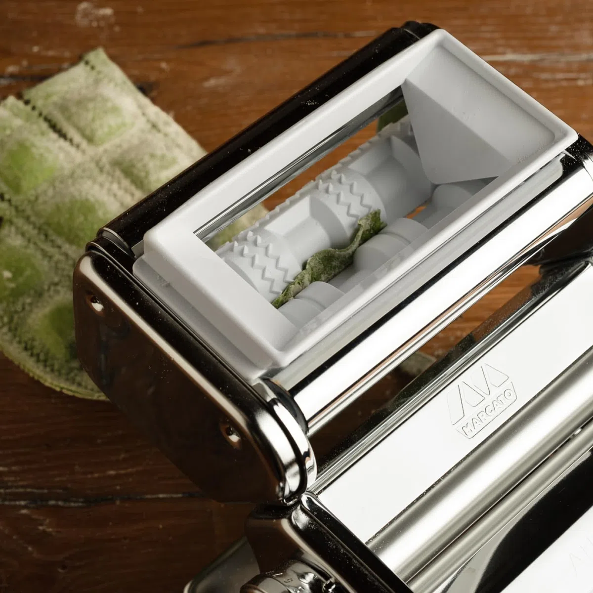 Marcato Ravioli, Accesorio para Máquina de Pasta Atlas 150, Acero Cromado
