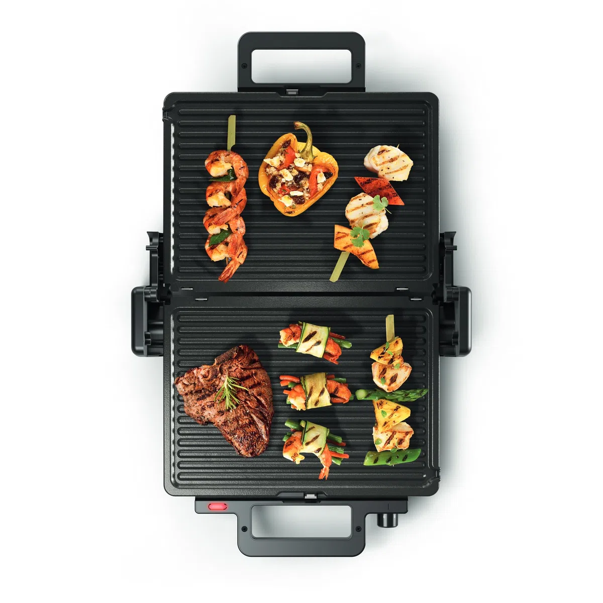 Bosch Grill, 2000 W, Termostato, Revestimiento cerámico, Negro, TCG3323