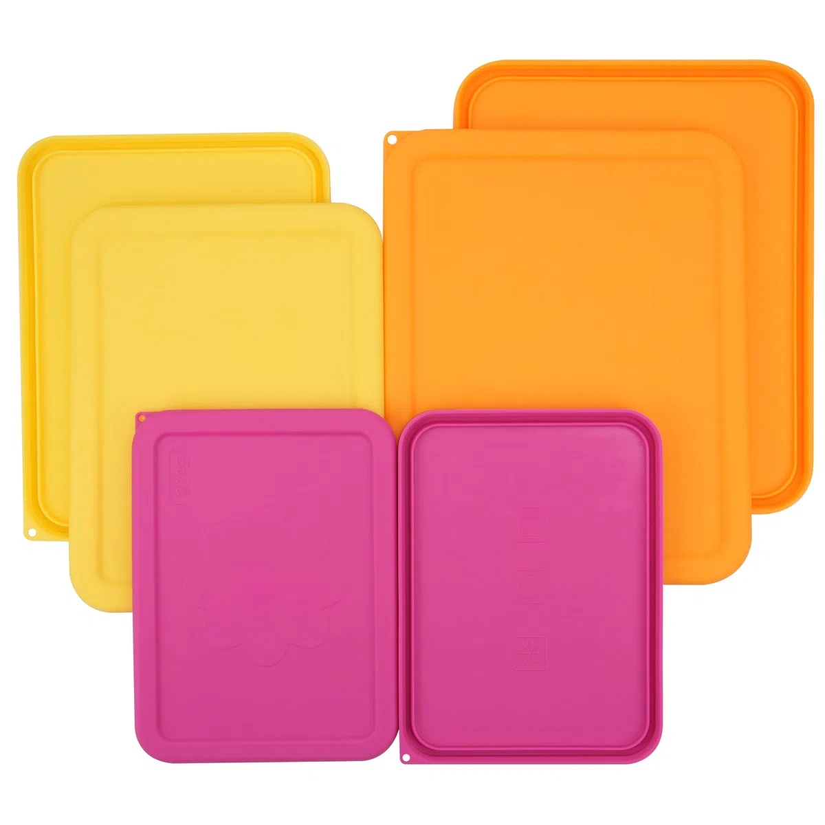 Tapas rectangulares de silicona de repuesto para Pyrex 7210-PC, 7211-PC, 7212-PC, 7212-PC, (recipiente no incluido) paquete de 6, aptas para microondas, lavavajillas y congelador