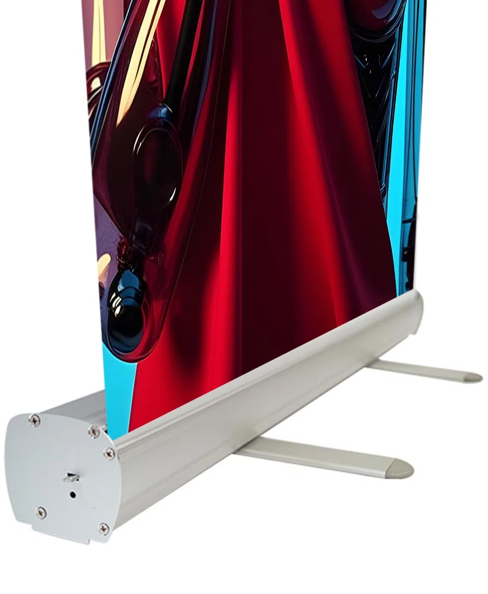 Lokura Printing Roll Up Personalizado con Estructura de Banner Enrollable - Lona Personalizada Ideal para Bodas, Eventos, Cumpleaños y Campañas de Publicidad con Bolsa de Transporte (85x200cm)