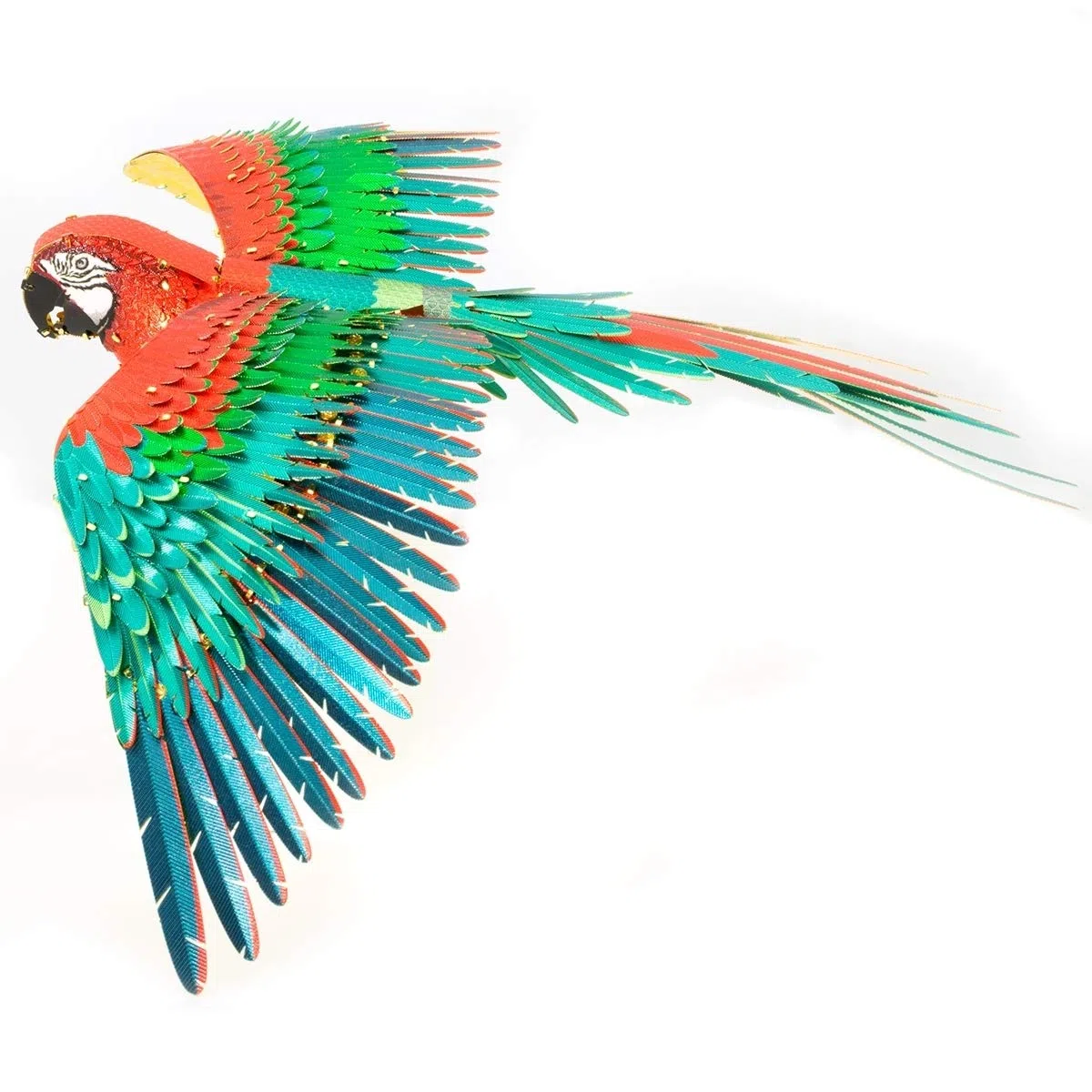 Fascinations Metal Earth Premium Series Jubilee Guacamayo Parrot Kit de modelo de metal 3D con pinzas
