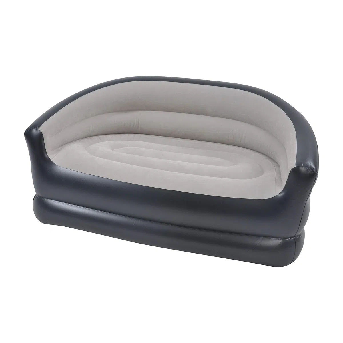 Avenli 98139 Sofá de Lujo para 2 Personas/reposabrazos incluidos/Material de Vinilo Duradero/Inflado fácil de 2 Minutos/Almacenamiento Plegable Plano/Superficie flocada