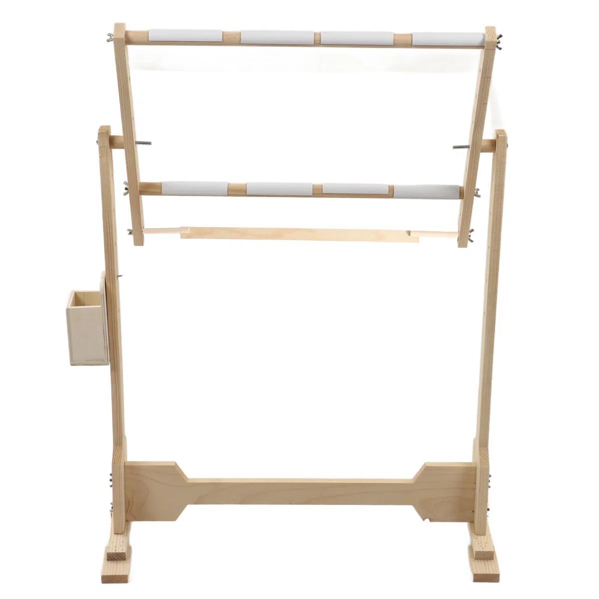Bastidor de Piso para Bordado Marco de Punto de Cruz de Madera de Pino Soporte Grande con Base Estable para Manualidades Artísticas Tapiz Bordado a Mano