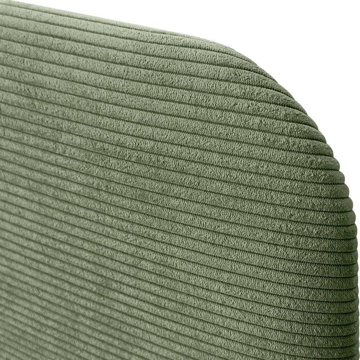 DHOME Cabecero Tapizado Liso Redondeado Pana Premium con Patas para Pared Acústicos Cabeceros Absorbentes Cabezal Cama Dormitorio (Verde Selva, 160cm)