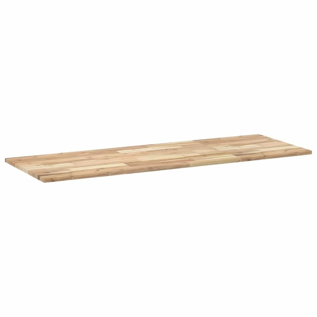 vidaXL Tablero Escritorio Madera Maciza Acacia sin Tratar 140x50x2 cm, encimera, encimera de baño, encimera de Garaje, encimera de Cocina