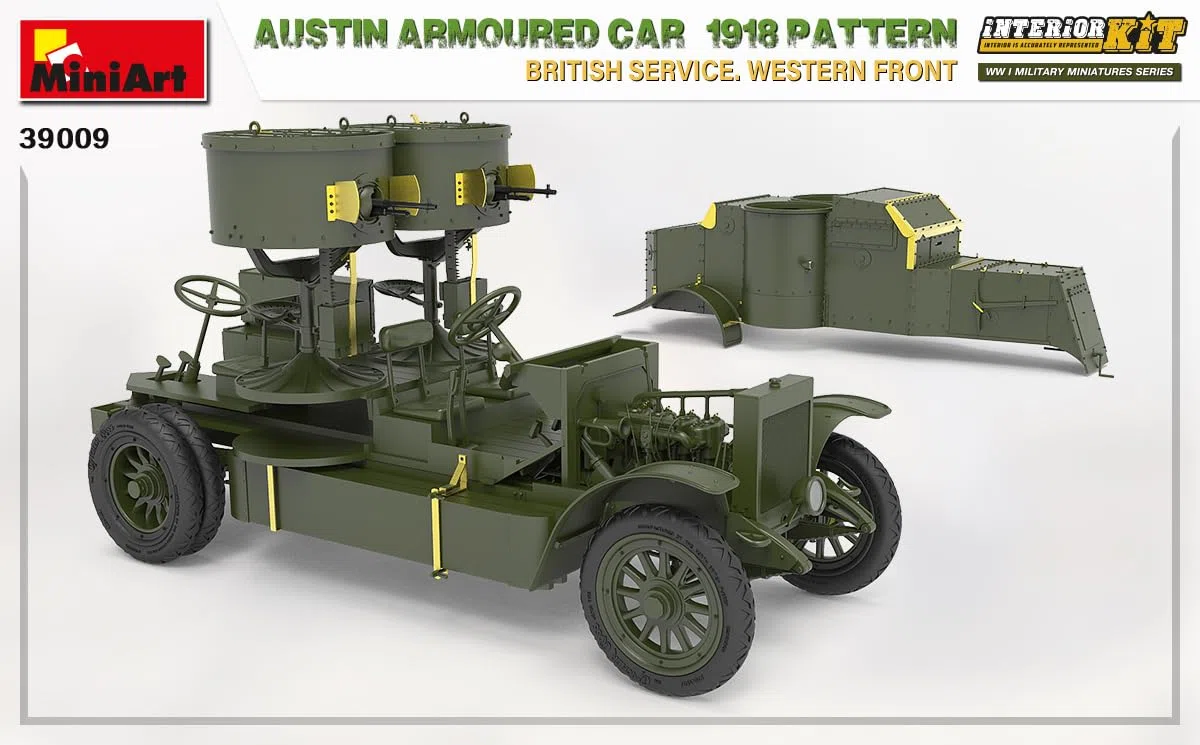 MiniArt MIN39009 WWI 1:35-Austin - Coche blindado (Servicio Británico)