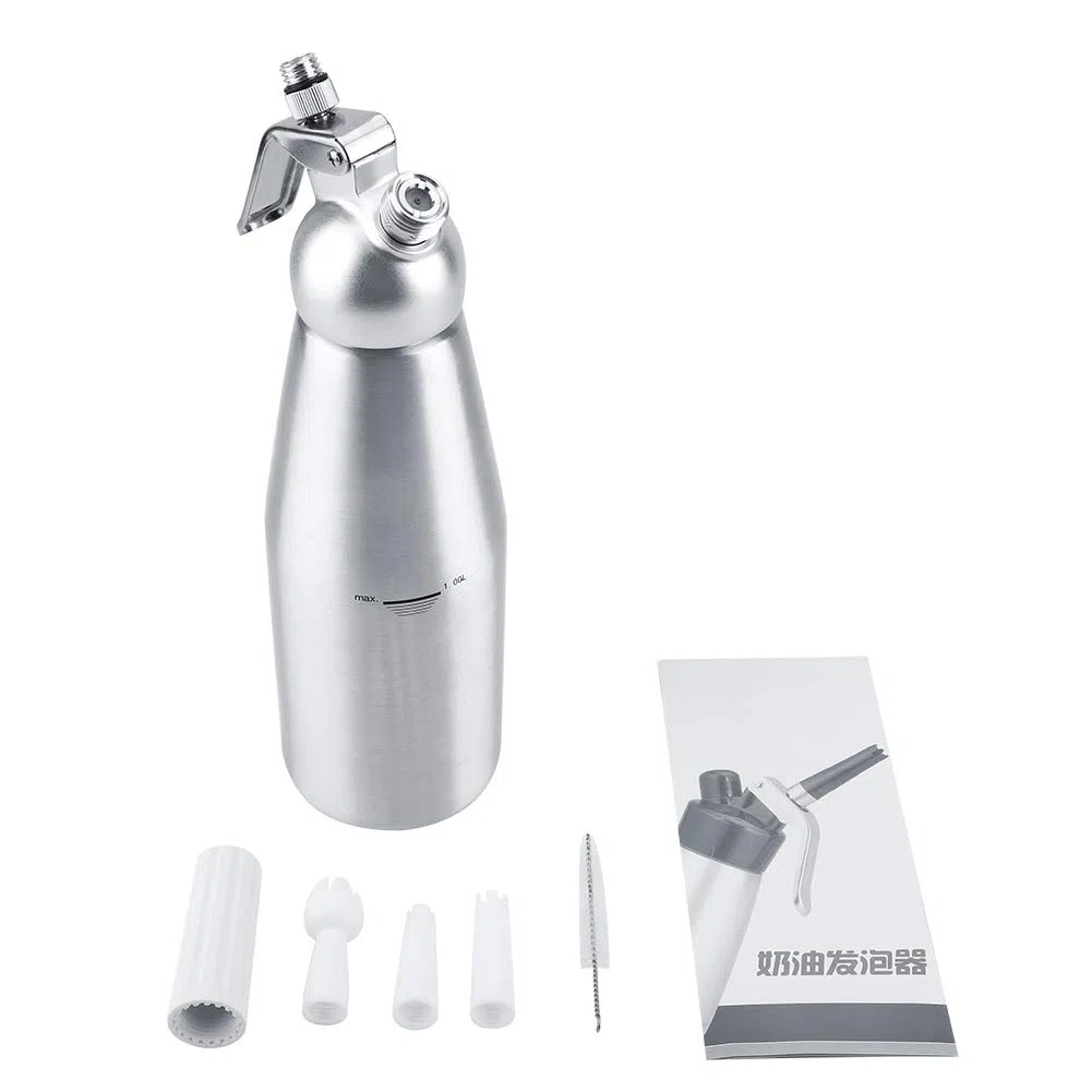 Dispensador de crema batida profesional 1L para uso doméstico para cocina