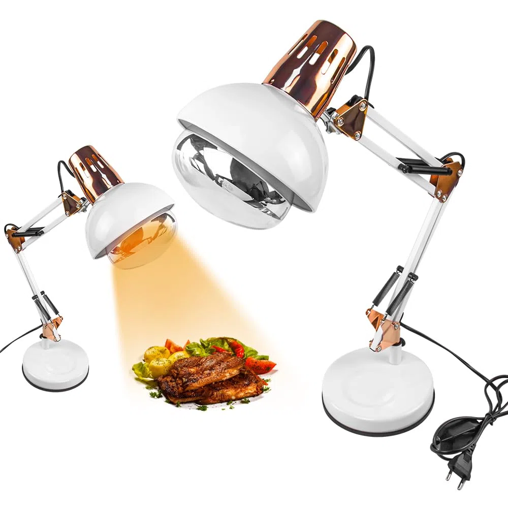 DUEBEL Calentador de comidas: calentador de alimentos portátil para comidas, buffet y fiestas - Ideal para restaurantes, vacaciones y puestos de comida. (Blanco),DBLFHL02