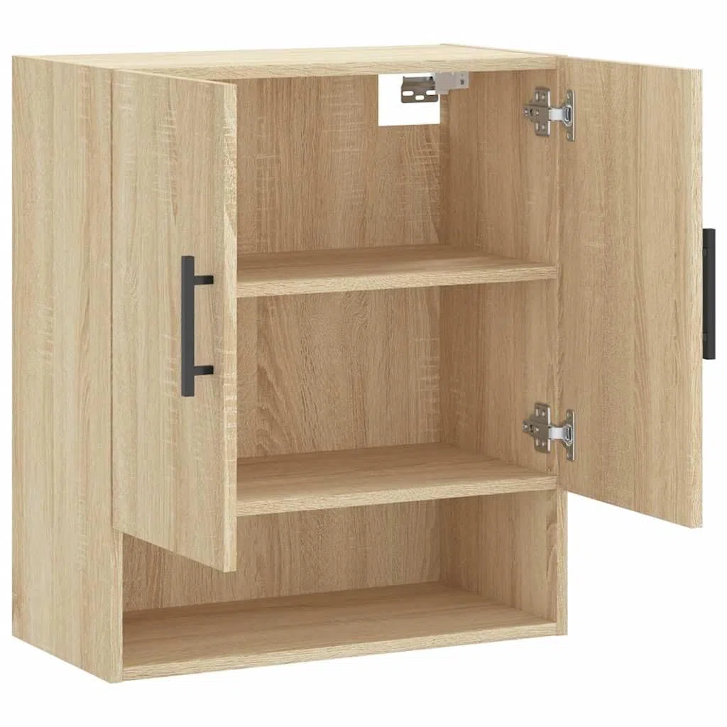 vidaXL Armario de Pared Madera de ingeniería Roble Sonoma 60x31x70 cm, Armario, Vitrina, Armario de almacenaje con Puerta, Armario de almacenaje
