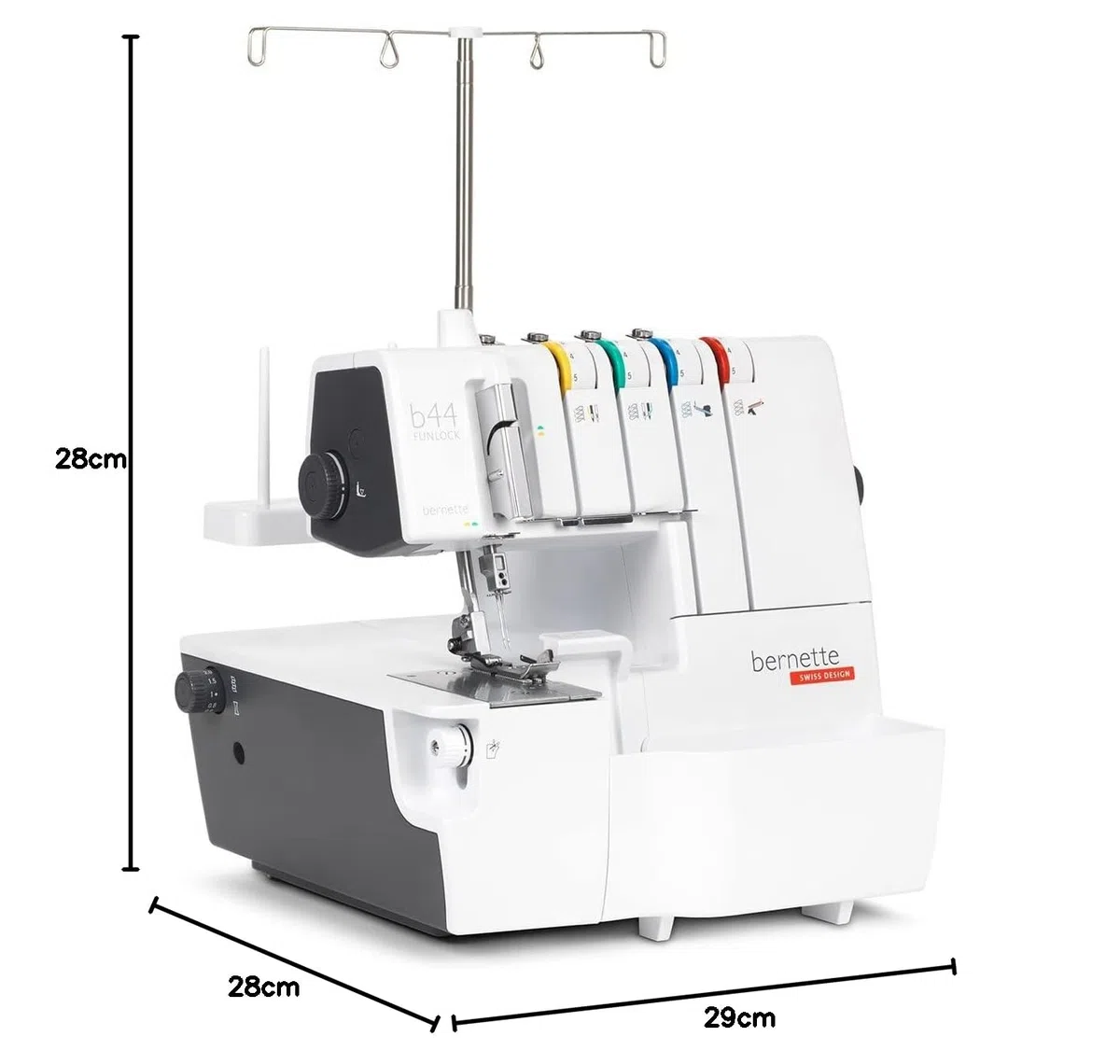 Bernette 44 Funlock | La máquina de overlock económica para principiantes incluye 15 puntadas