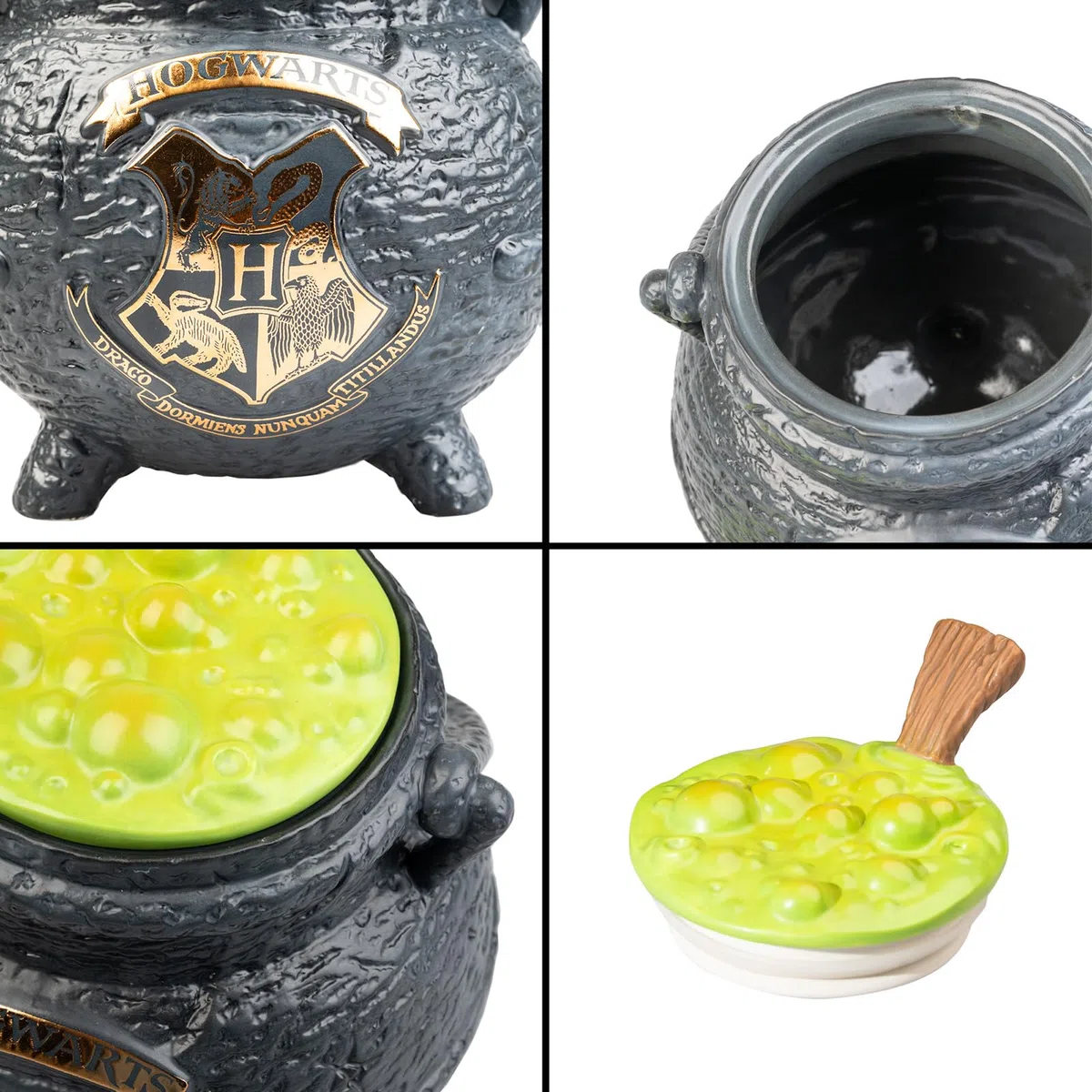 Galletero Harry Potter Caldero - Bote galletas - Harry Potter regalos : Harry Potter decoracion | Caja para galletas cerámica XL - Tarro hermetico : Harry Potter cumpleaños Merchandising harry potter