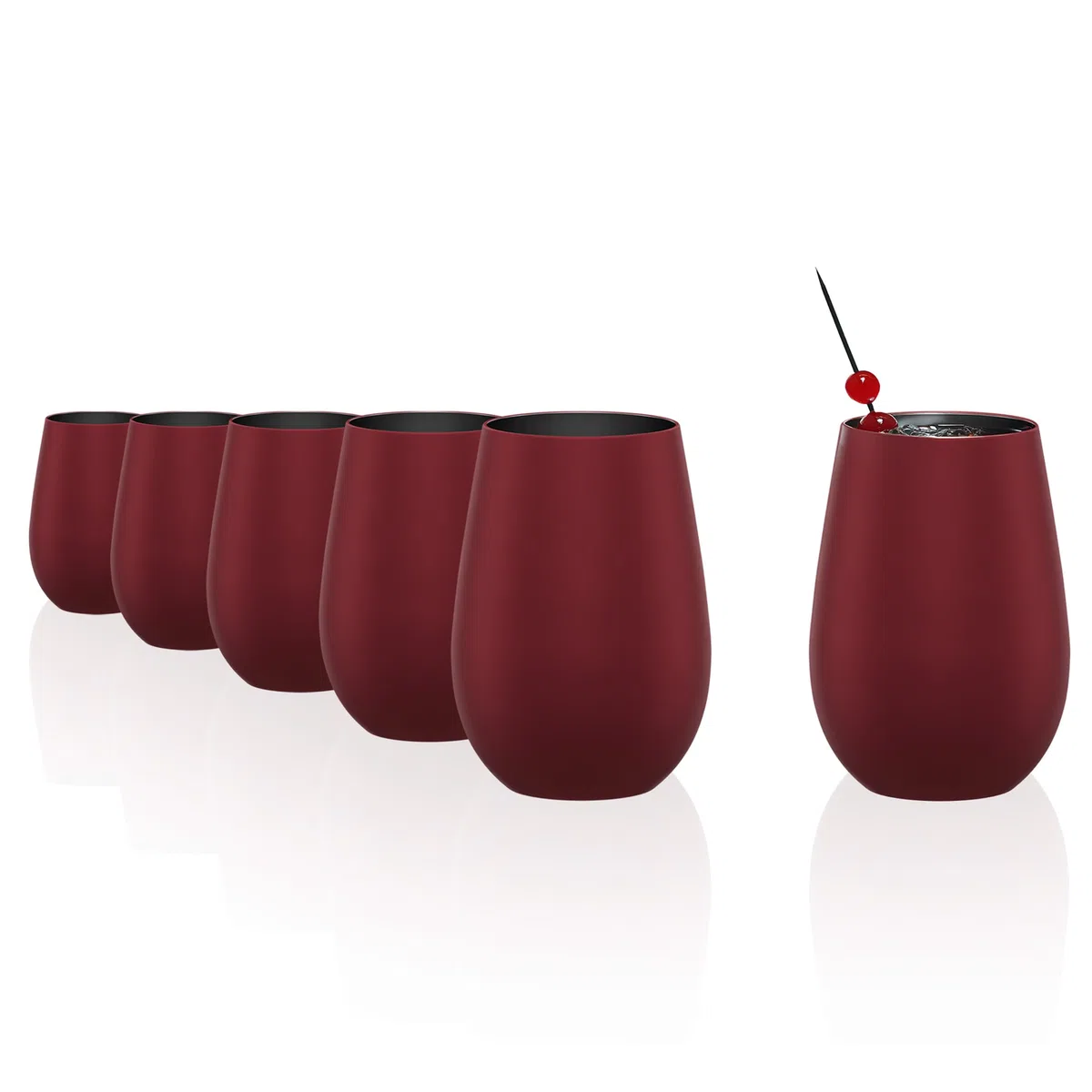 Stölzle Lausitz Vasos de Agua Elements Metallic Set de 6, 465ml – Vasos Multifuncionales para Agua, Jugo y Cócteles – Cristal de Alta Calidad – Apto para Lavavajillas y Resistente a los Golpes