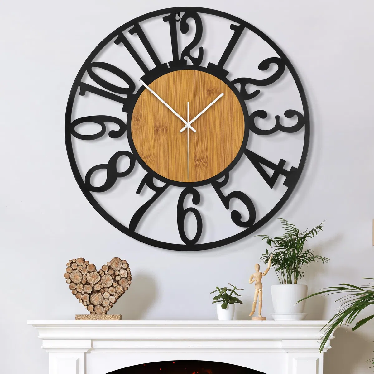 Reloj De Pared De Diseño Moderno Y Vintage, Silencioso Sin Tic-TAC, Reloj De Pared Grande Salón, Disponible En 34 cm, 40 cm, 50 cm, 60 cm, 80 cm, Ideal para Ideal para Salon Cocina Oficina