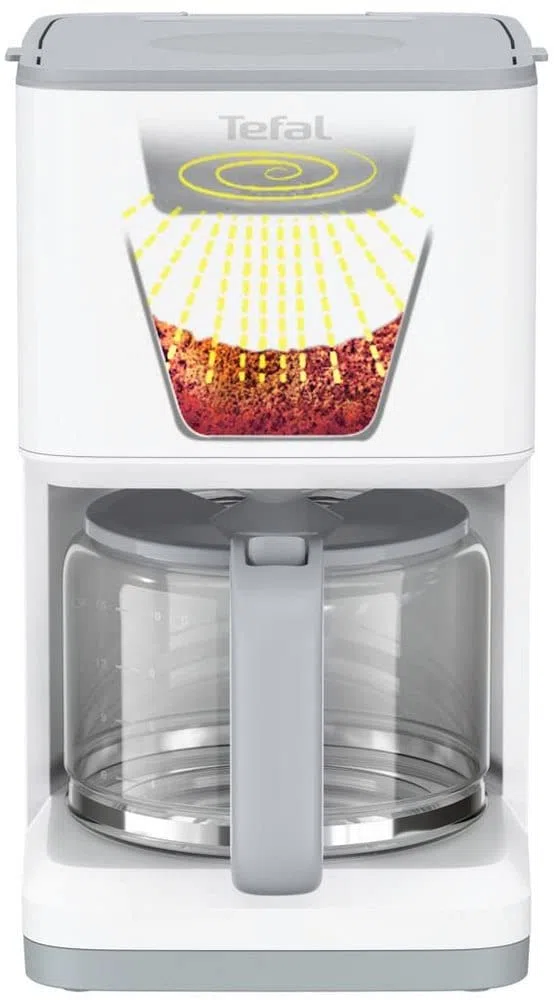 Tefal Sense CM693110 - Cafetera eléctrica programable (1000 W), color blanco