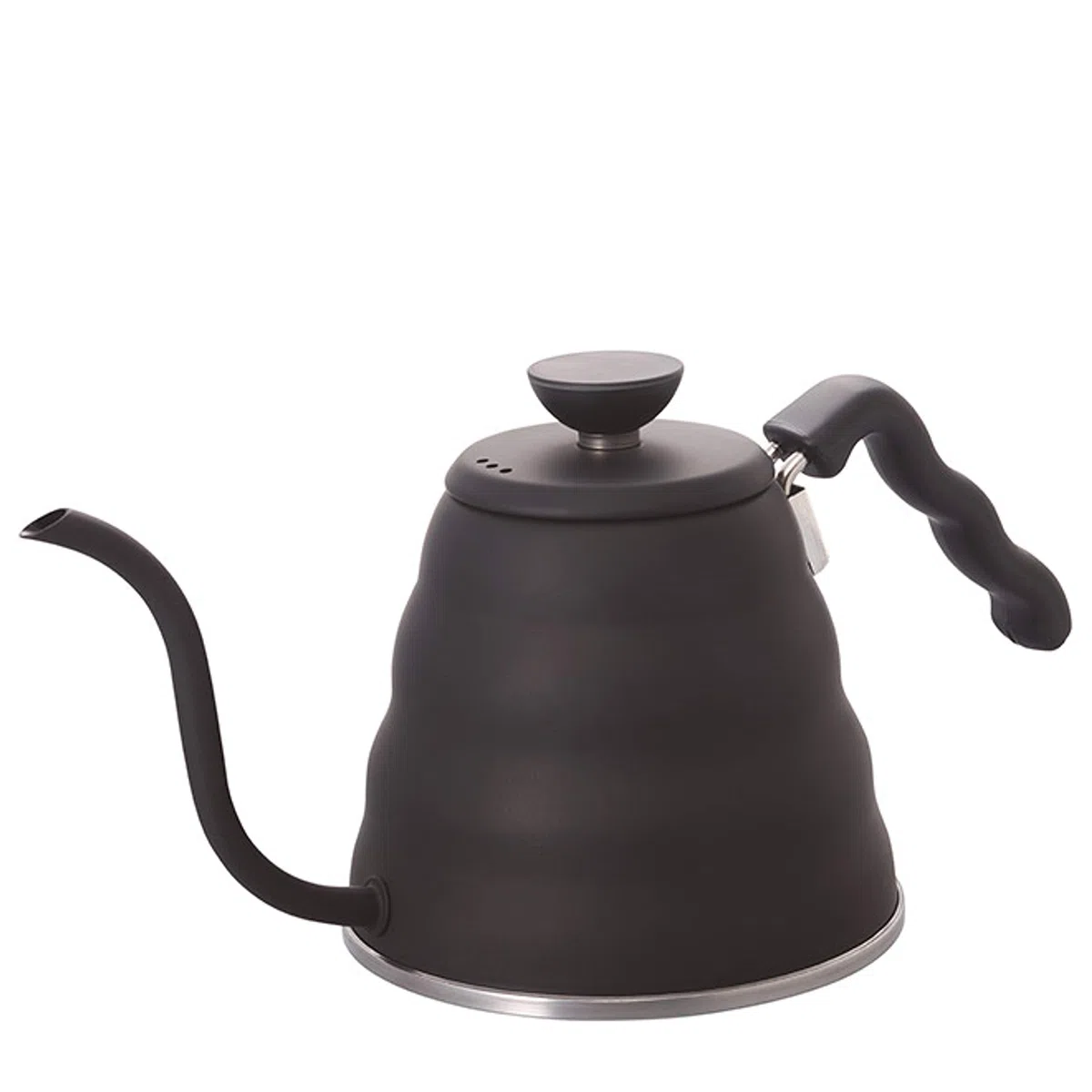 Hario Bouno VBK-120-MB V60 - Hervidor de café con cuello de cisne (1,2 L/1200 ml), color negro