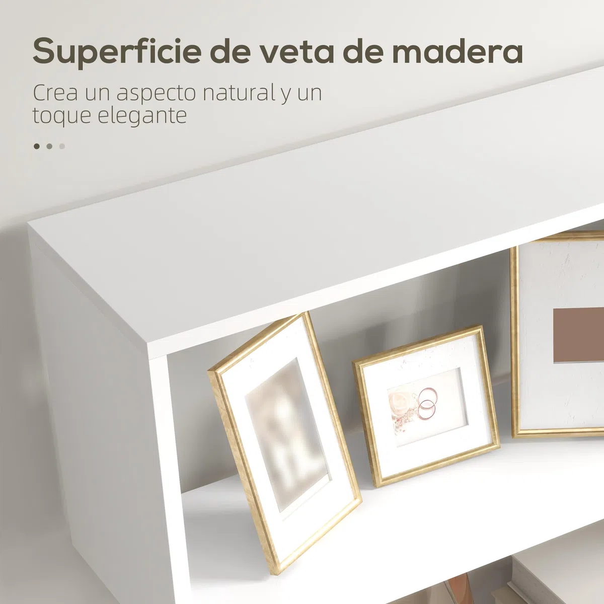 HOMCOM Biblioteca, Librería de 6 Niveles, 80x23x192 cm, Estantería para Libros, Estantería Moderna para Salón, Dormitorio, Estudio, Oficina, Blanco