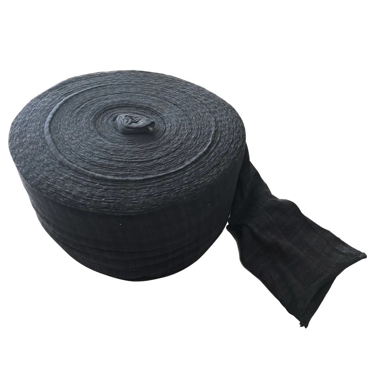 Bernad® Bobina de Funda Tubular de Algodón Negro (90 Metros Aprox.) - Tejido Elástico Transpirable para Protección y Presentación de Jamones y Paletas - Uso Profesional en Charcutería