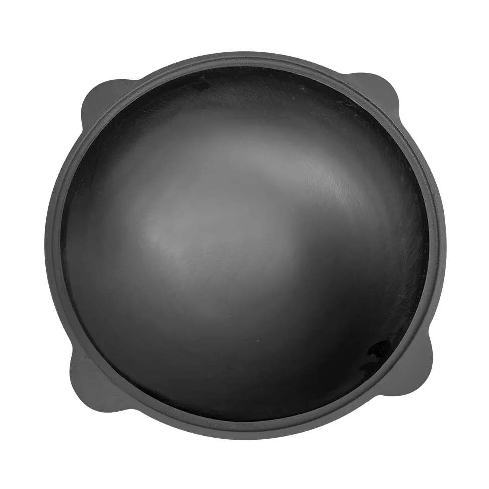 Kazan 12L de hierro fundido – Kazan uzbeko con tapa de aluminio y espumadera – Ø 48 cm – Ideal para Plov, Wok, horno de fuego y cocina al aire libre