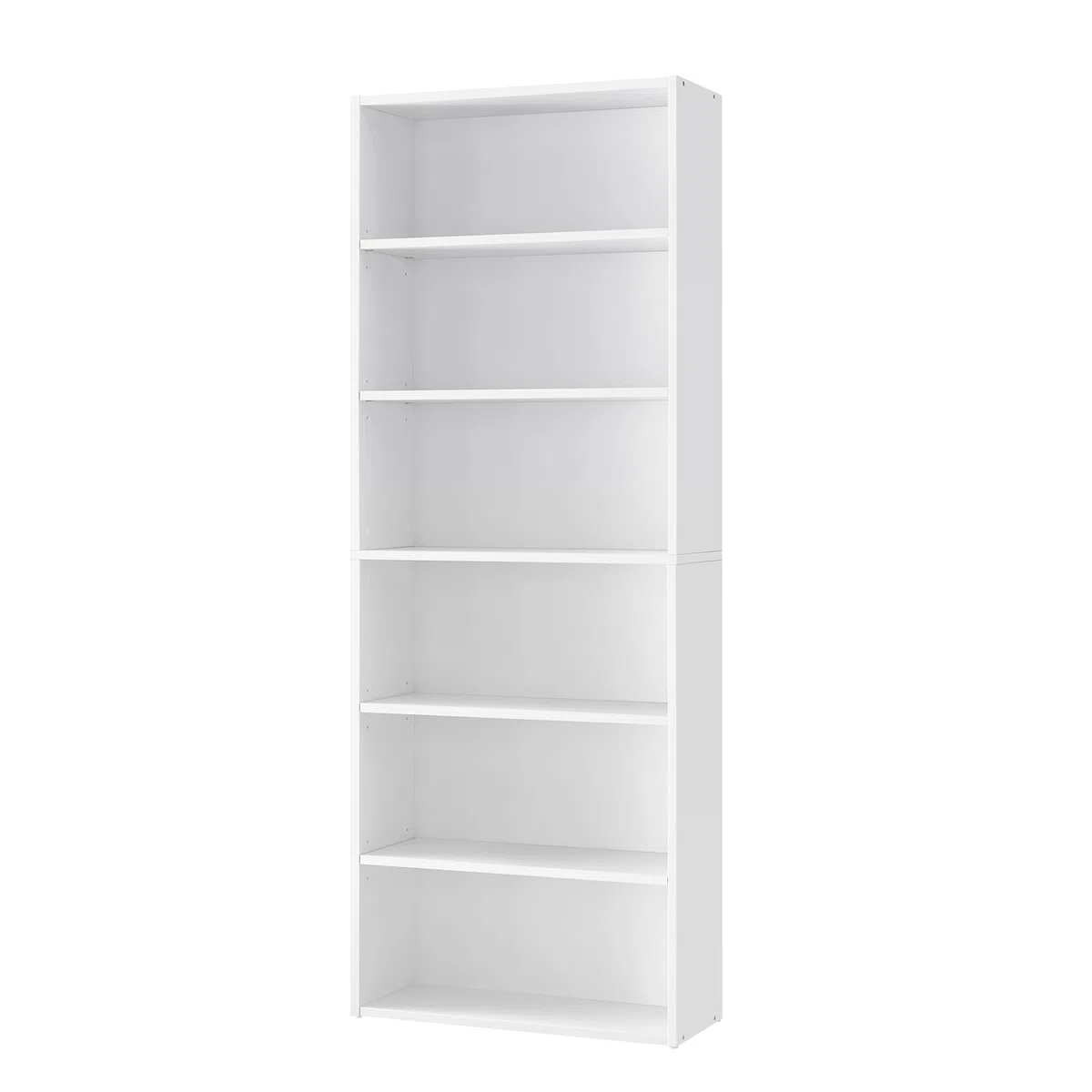 VASAGLE Custos Colección - Librería de 6 Niveles, Estantería de Libros, Organizador con Compartimentos, Estantes Abiertos y Ajustables, para Sala de Estar, Oficina, Dormitorio, Blanco Nube LBC166T14