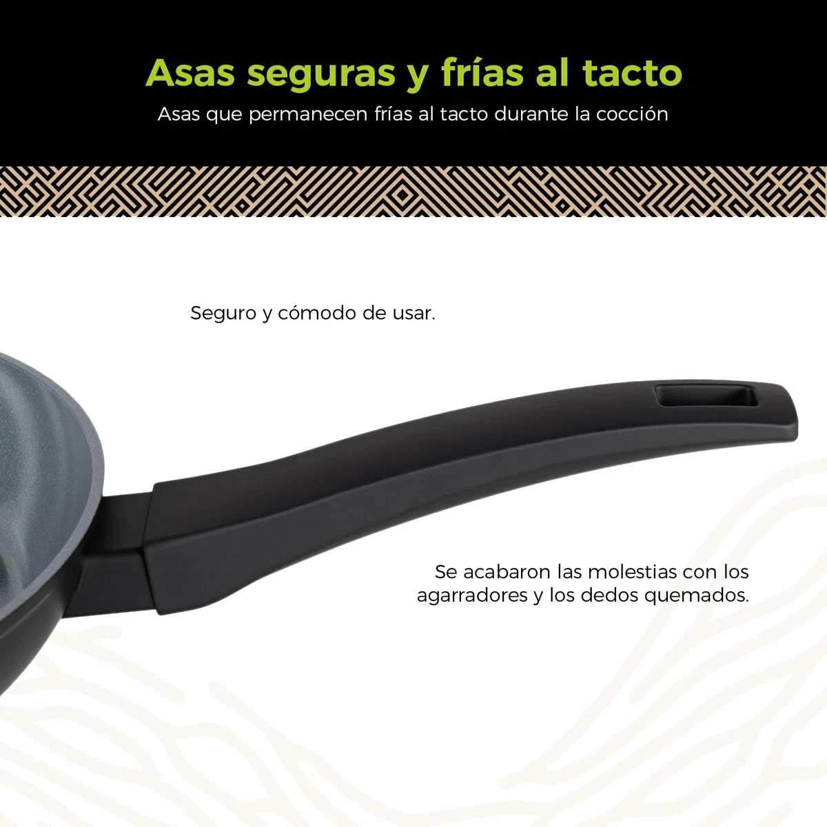 Be Living Sartén con tapa – Ø 28 cm – Sartén honda – Cerámica – Inducción – Sin PFAS – Antiadherente – Serie Delight