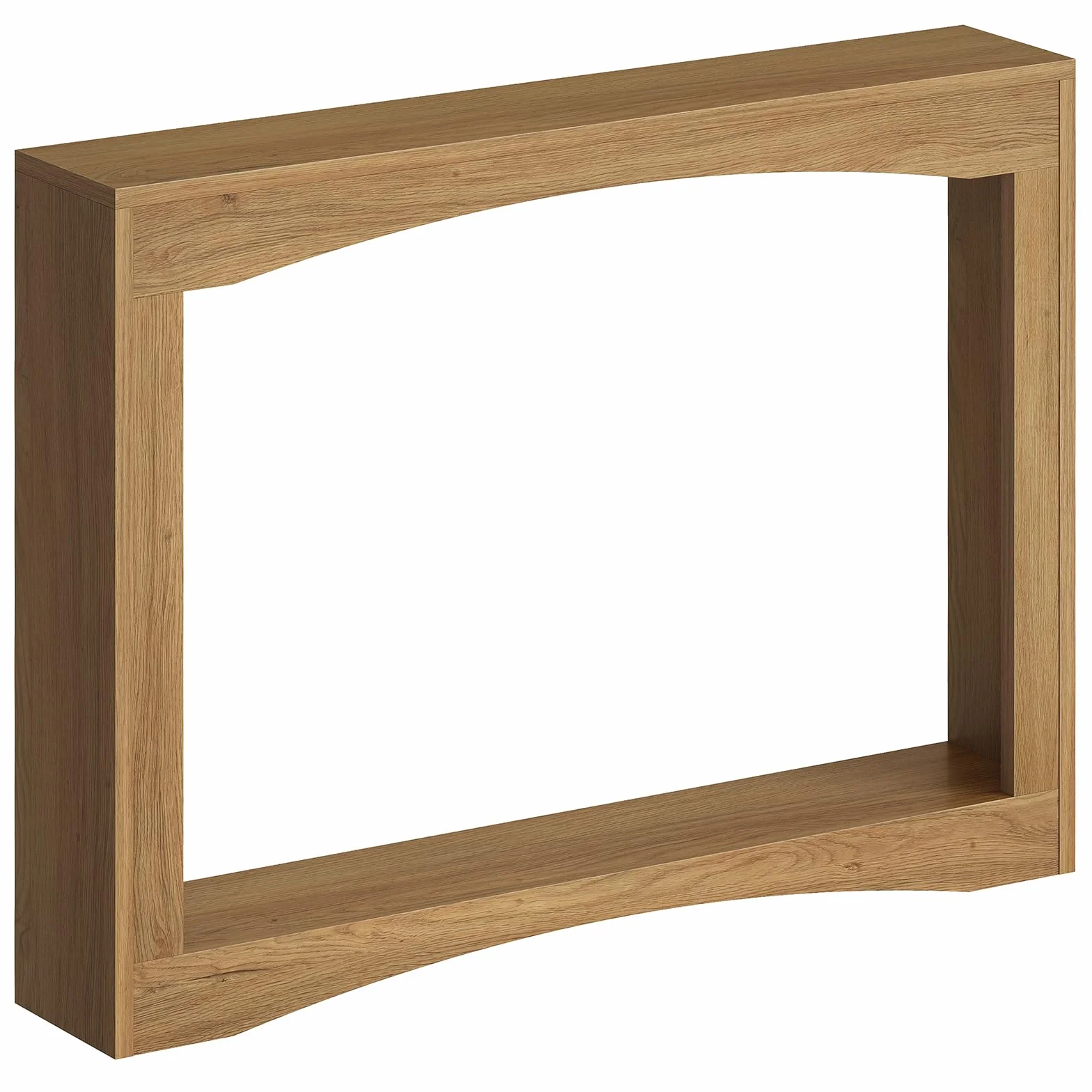 YATINEY Mesa de Consola Estrecha de 100 cm de Largo, Mesa Auxiliar Ultrafina, Decorativa Rústica, para Sala de Estar, Pasillo, Entrada, Nogal Claro XCT19VV