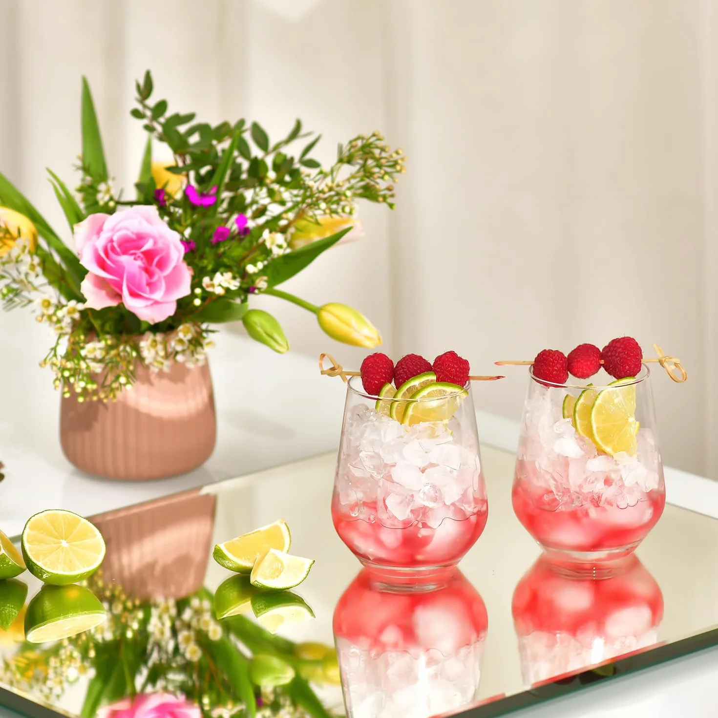 Krosno Vasos de Agua Jugo Tumbler | Conjunto de 12 Piezas | 400 ML | Splendour Collection | Perfectos para Uso en Casa, Restaurante y en Fiestas | Apto para Lavavajillas