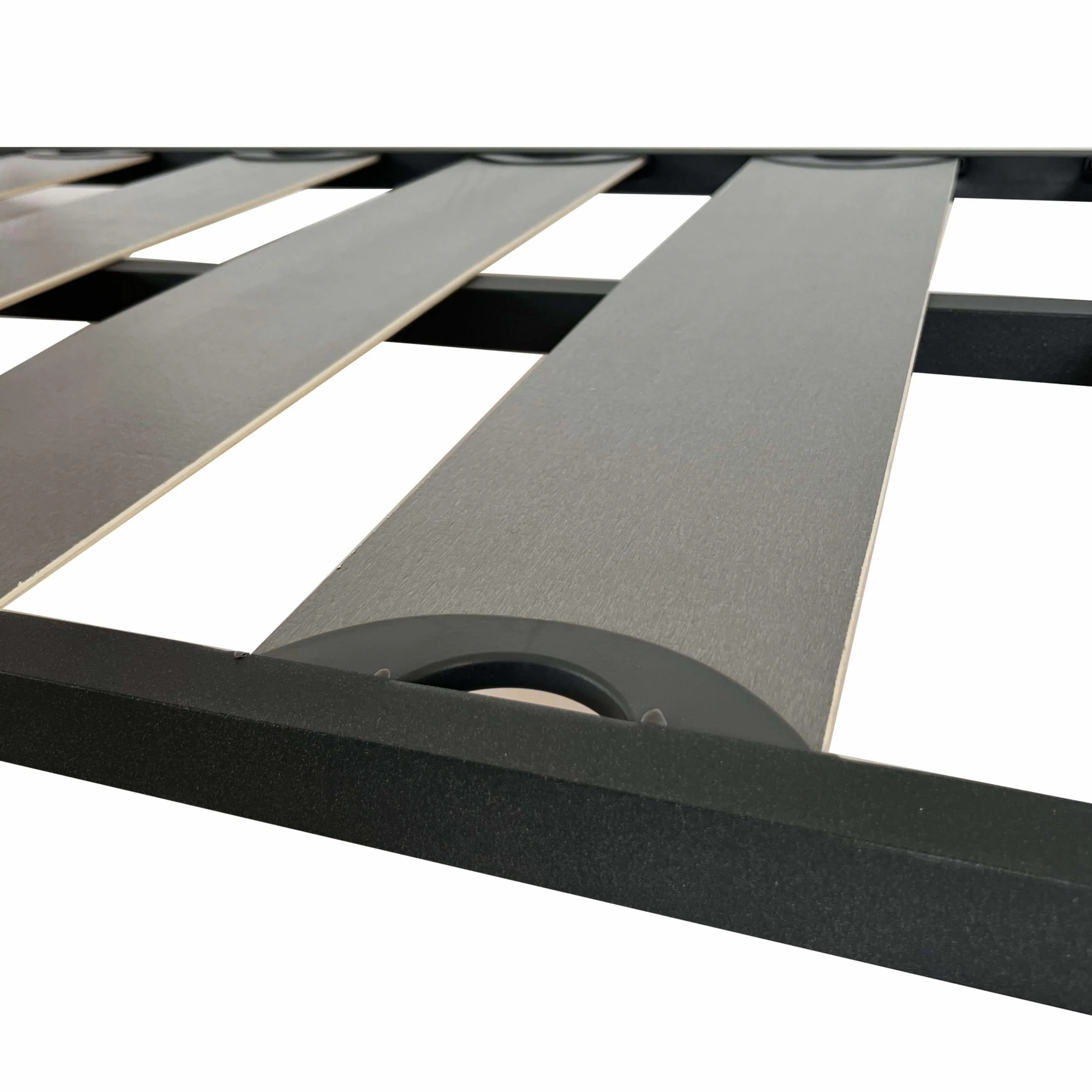 Miroytengo Somier 90x200 cm Balda Ancha, Tubo de Acero 40x30 mm, Refuerzo Central, Láminas de chopo-Flex (SIN Patas)