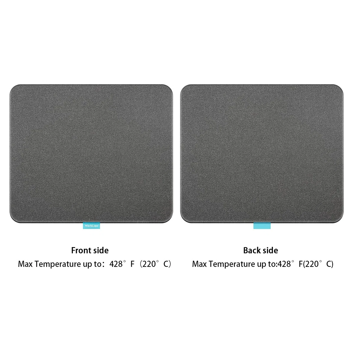 WORKLION Alfombrilla de Prensa de Calor 11 x 13 Pulgadas: Materiales ignífugos de Doble Cara Resistente a la Alfombra Protectora para Cricut Easypress/Easypress 2 y HTV Craft Vinilo Planchado