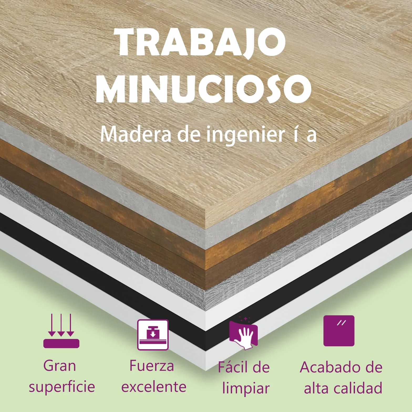 vidaXL Aparador Muebles de Cajones Almacenaje Buffet para Salón Comedor Dormitorio Casa Hogar Oficina de Madera Contrachapada Roble Sonoma 60x30x75 cm