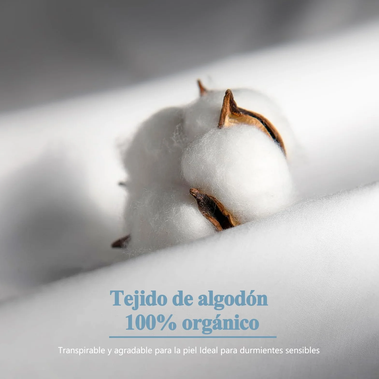 Almohada de Plumón de Ganso 50x75 Pack 2, Plumón y Plumas Relleno rodeados de un Tejido 100% Algodon Organico, Almohadas de Hotel Lujo Ergonómica de 3 Cámaras, Cojin para Dormir