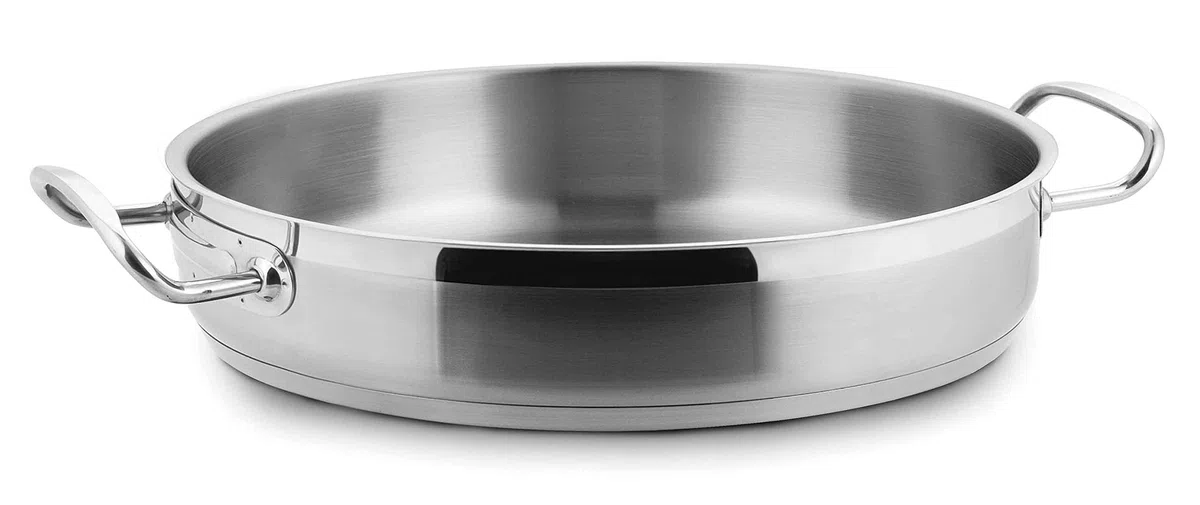LACOR - 57628 - Paellera Sin Tapa 28x6cm INOX 18% CR.