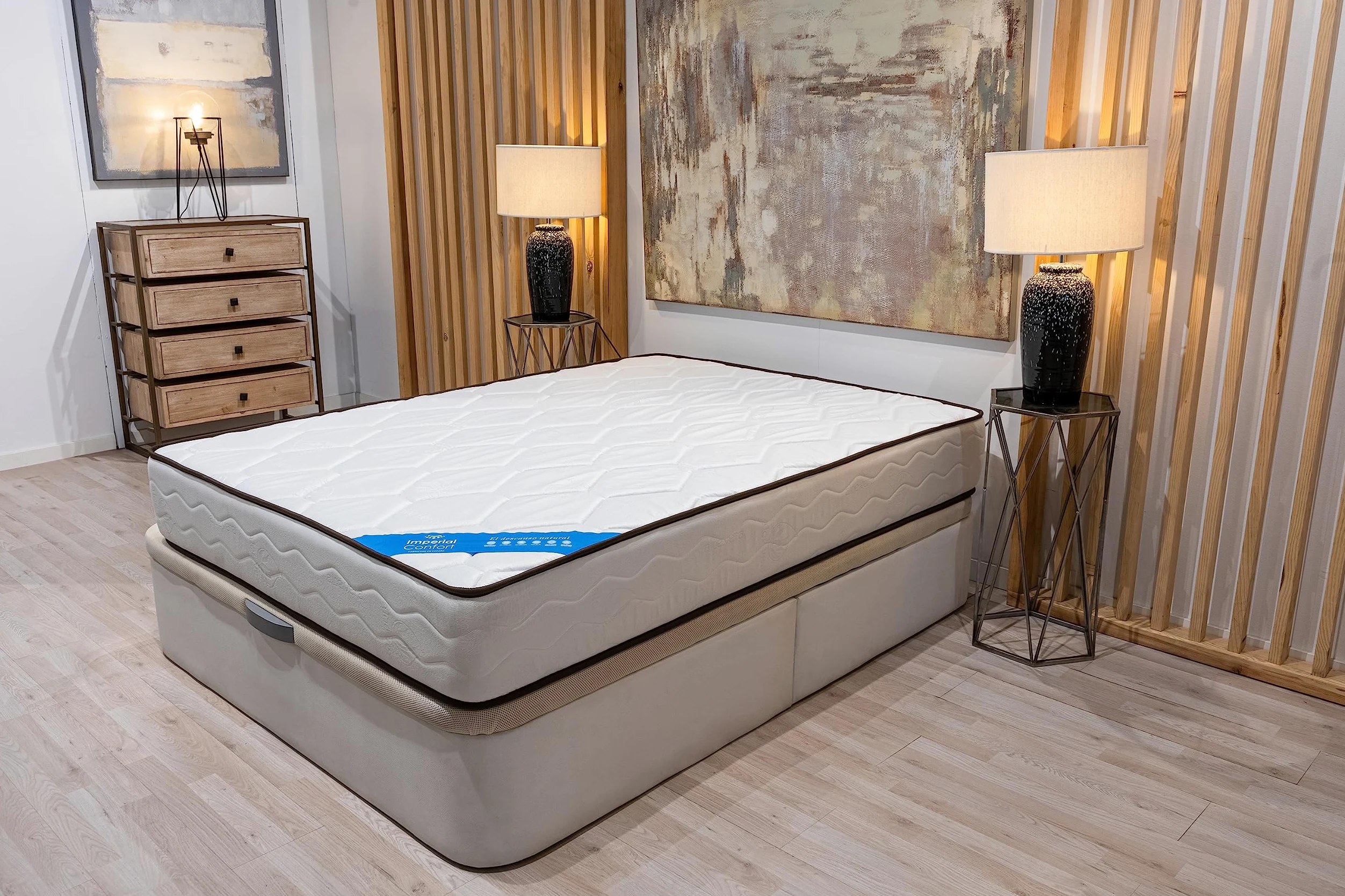 Imperial Confort Stockholm - Colchón 105x180 - Grosor 15 cm - Viscoelástico - Firmeza media/alta