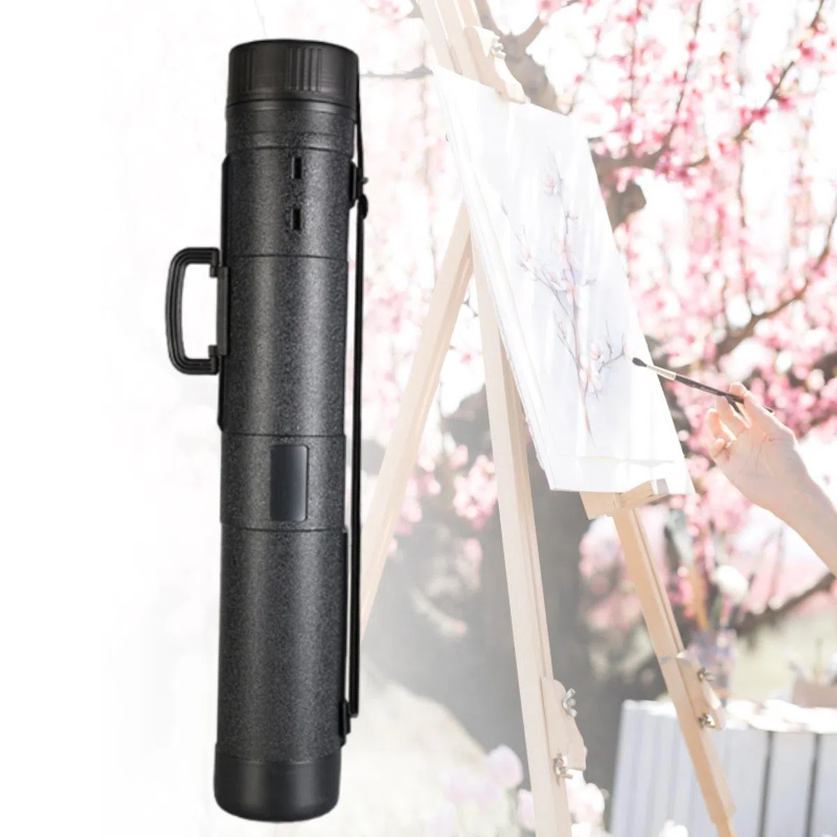 Baoblaze Tubo Extensible para Carteles Tubo de Dibujo Multifuncional, 14cm L 78 to 140 Cm
