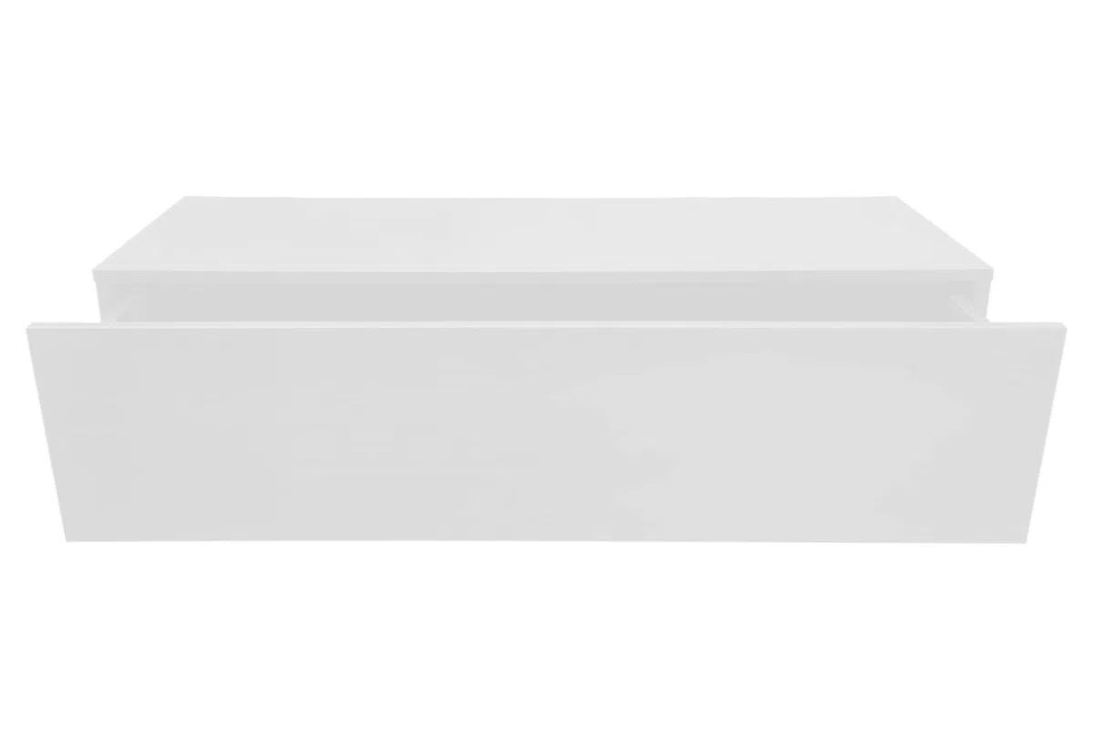 VDD Armario flotante para pasillo – Armario colgante – con cajón – 100 cm de ancho – blanco