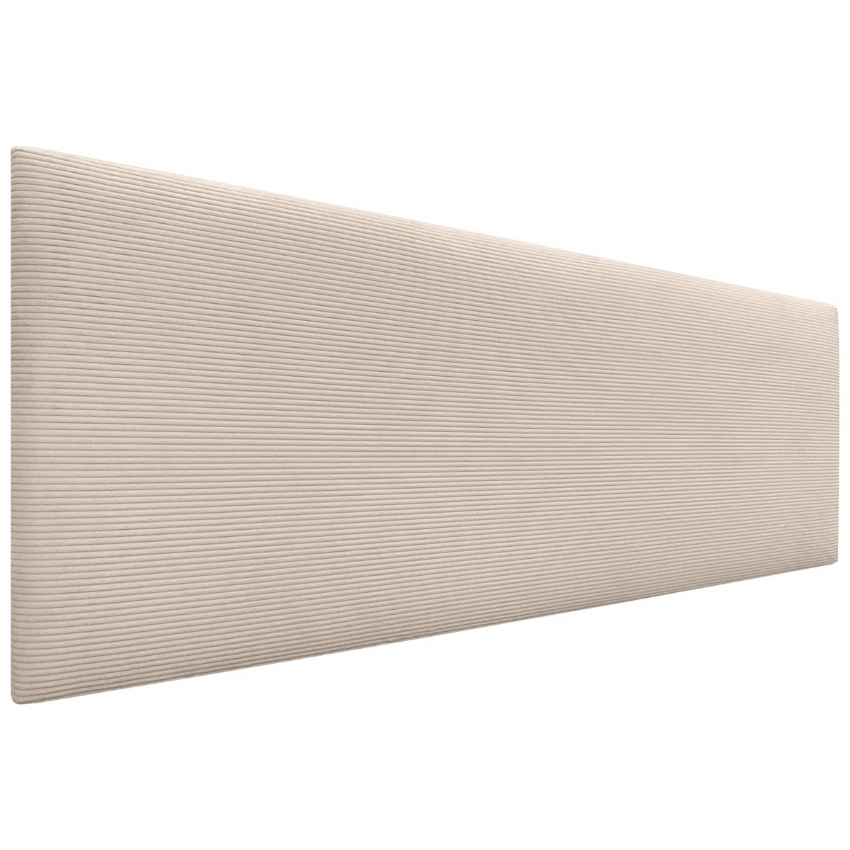 DHOME Cabecero de Pana Liso Alta Gama Moderno Cabezal Tapizado Cama Lujo Dormitorio Acolchado (Beige, 145 cm)