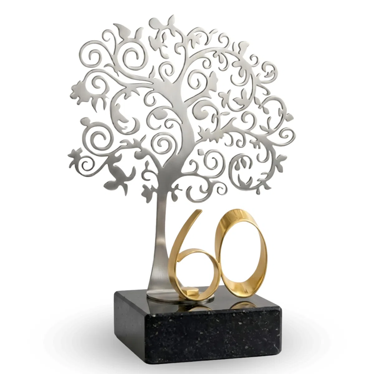 JOYERIA EL FARO | Regalo Original de cumpleaños | Placa Conmemorativa Personalizada con Grabado y Estuche Premium | Un Detalle único y Especial (60 cumpleaños)