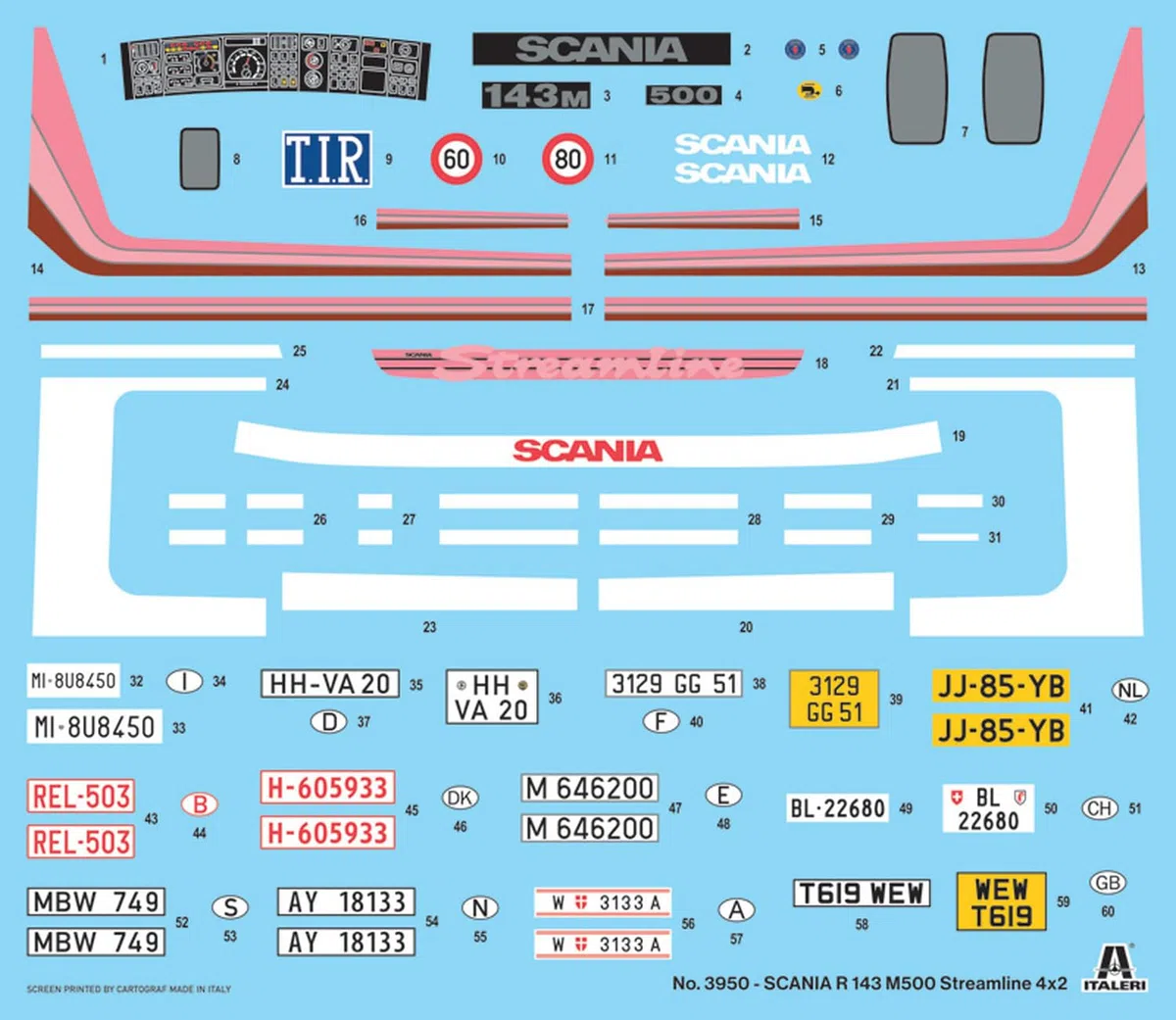 (ITA3950) - Italeri 1:24 - Scania R143 M500 Streamline 4X2