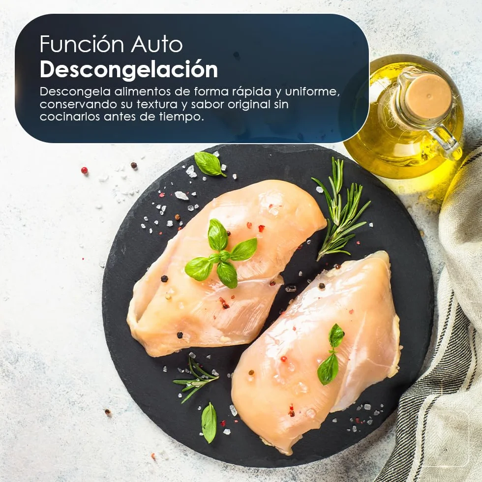 Hyundai Microondas 20 Litros Básico Cristal negro HMW2700N. 700W, 5 Programas, Modo Descongelación, Revestimiento Interior, Fácil Limpieza, Temporizador 35min.