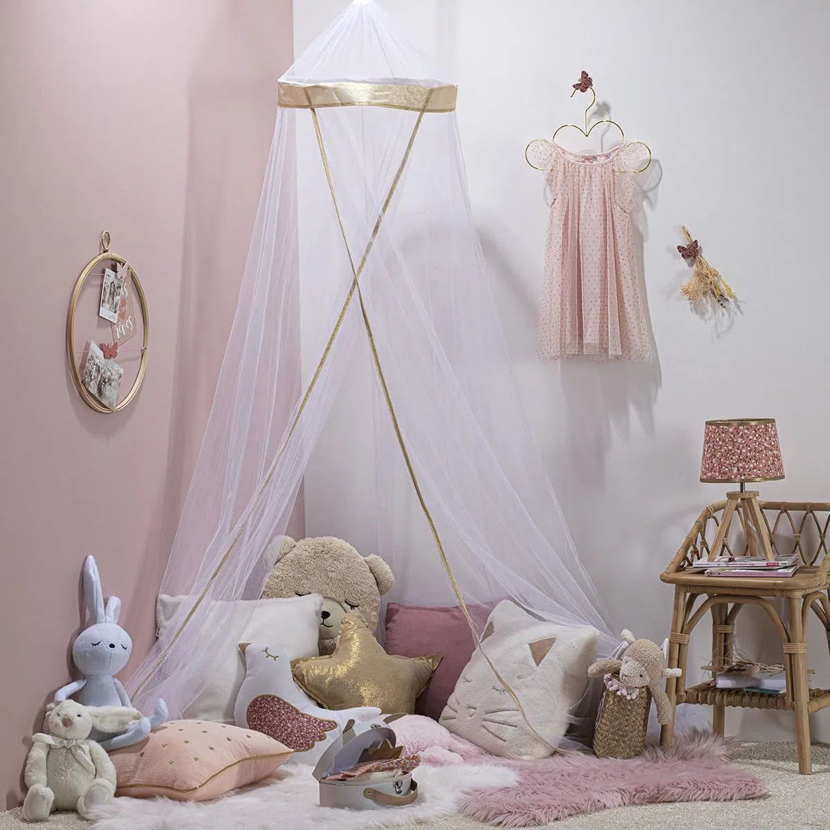 Atmosphera - Mesita de Noche Infantil - Mimbre H. 56 cm