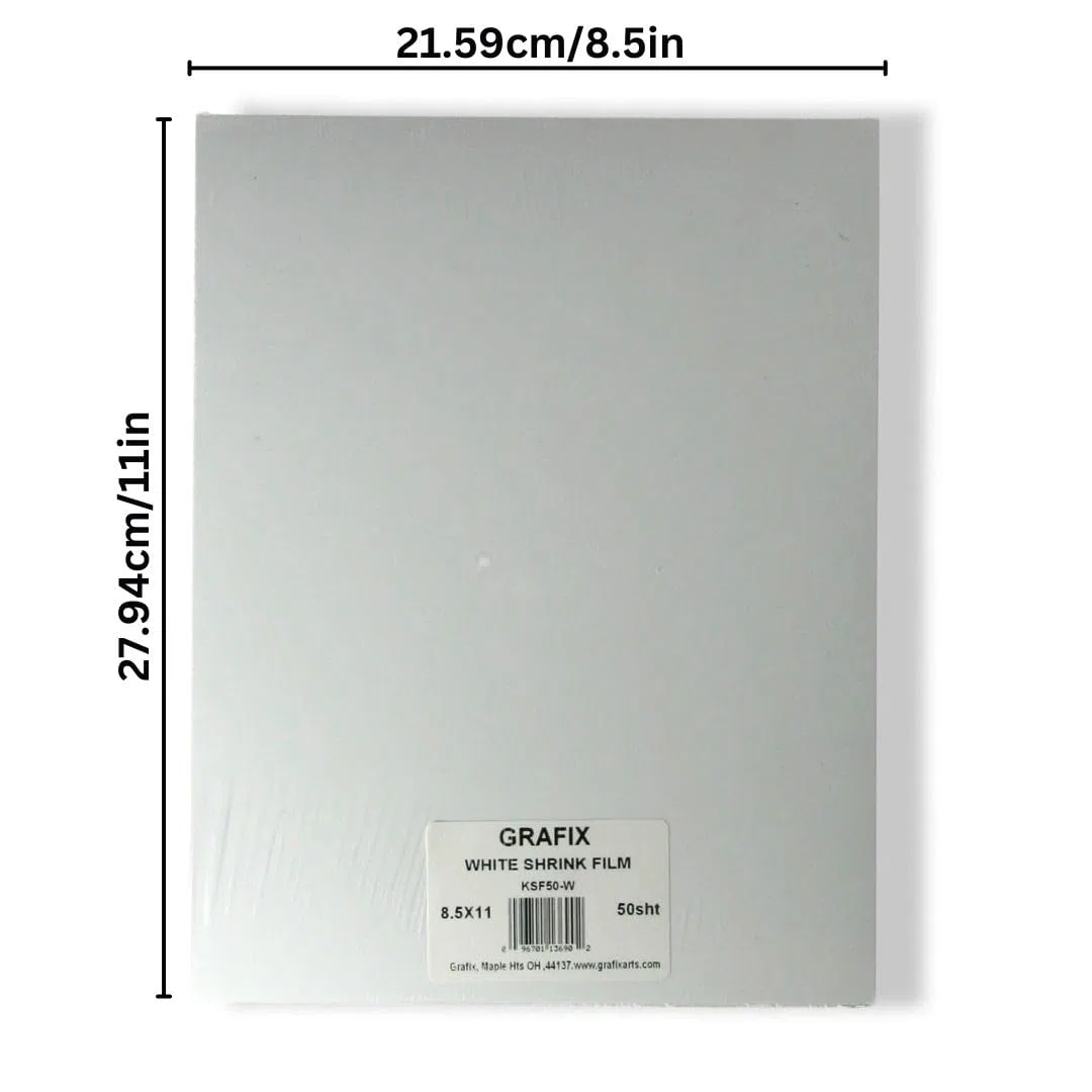 Grafix ksf50-w 8 – 1/2-inch por 11 Pulgadas Shrink Film