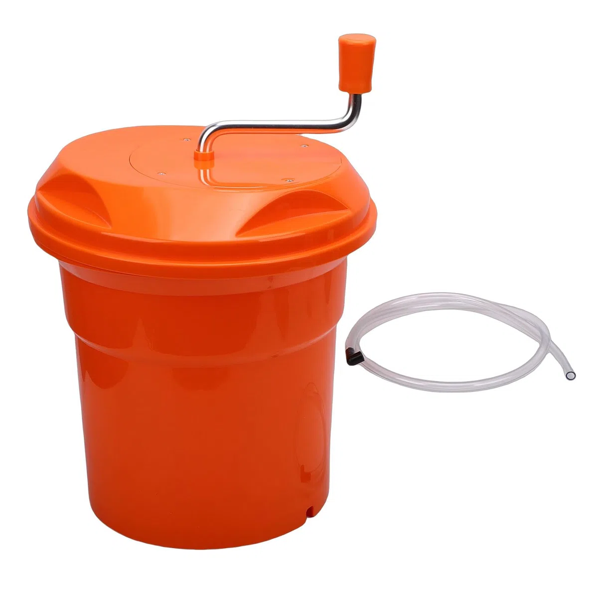 Bewinner Centrifugador de Ensalada con de Freno, 12L de Gran Capacidad, Secador Manual de Verduras para Cocina, Uso Comercial y Doméstico, Centrifugador de Lechuga
