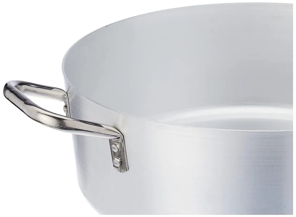 - Pentole Agnelli - Cacerola Baja de Aluminio - INOX con 2 Asas