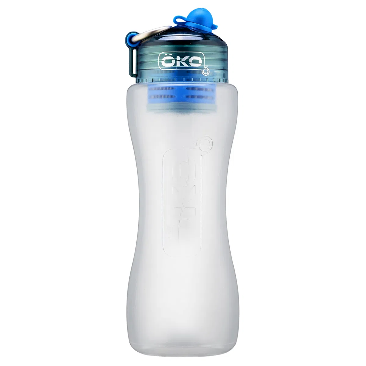 OKO H2O Botella de filtración 1L para cloro, plomo, micro plásticos y otros contaminantes, OKO1LARCTV2