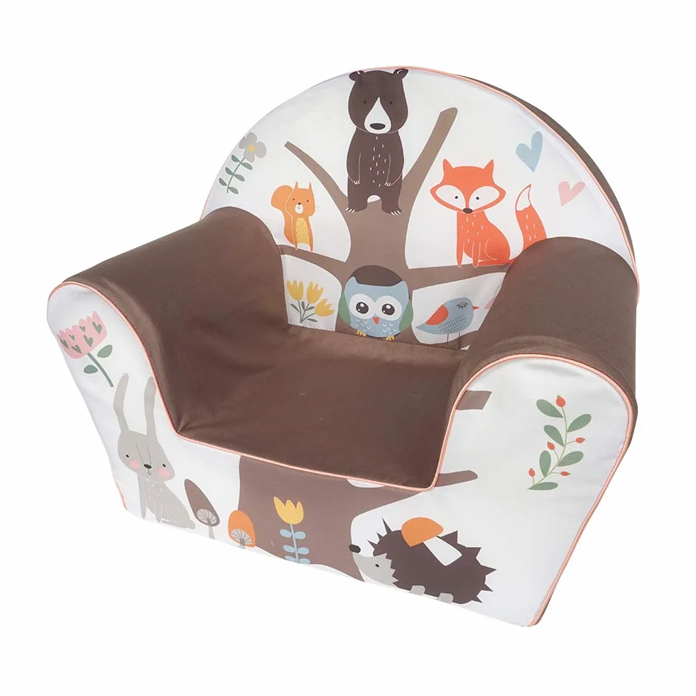 KNORRTOYS.COM- Sillón, Estampado Animal, Color Blanco marrón (68348)