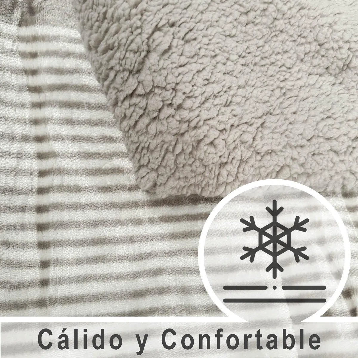 MANEMI Edredón Borrego 180 x 260 cm con 1 Funda de Cojín - Nórdico Invierno Cálido y Suave, Relleno de Micro Fibra Poliéster, Reversible Franle y Sherpa
